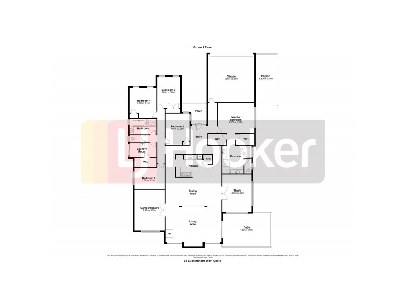 34 Buckingham Way, Collie WA 6225 Floorplan