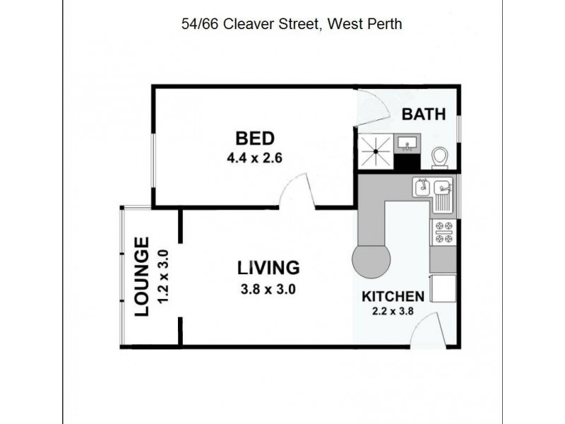 54/66 Cleaver Street, West Perth WA 6005 Floorplan