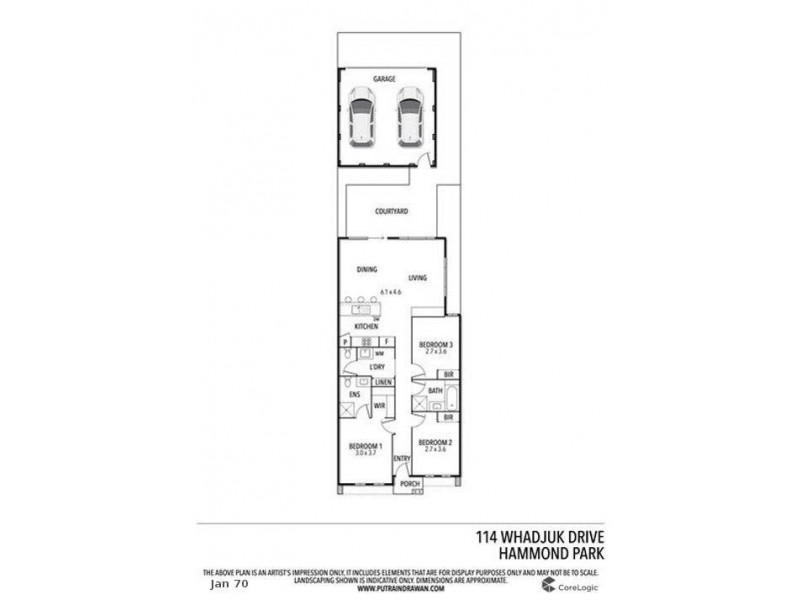 114 Whadjuk Drive, Hammond Park WA 6164 Floorplan