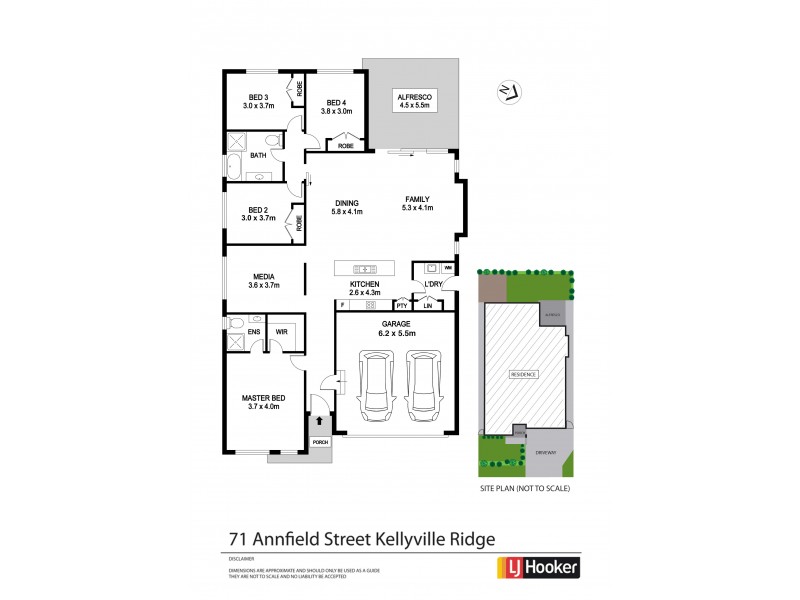 71 Annfield Street, Kellyville Ridge NSW 2155 Floorplan