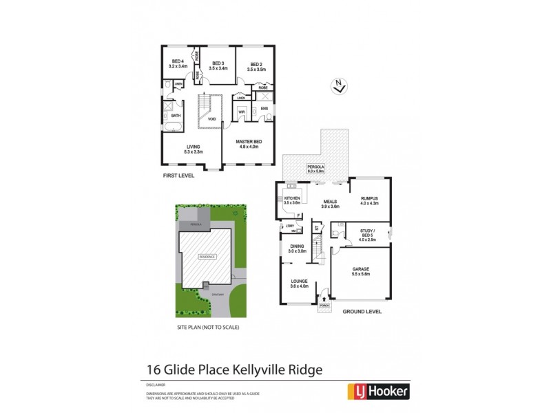16 Glide Place, Kellyville Ridge NSW 2155 Floorplan