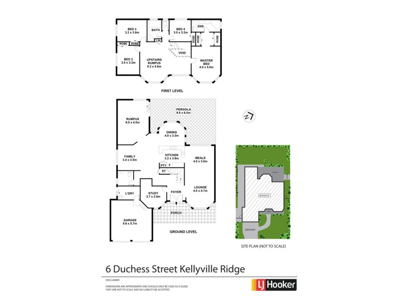 6 Duchess Street, Kellyville Ridge NSW 2155 Floorplan