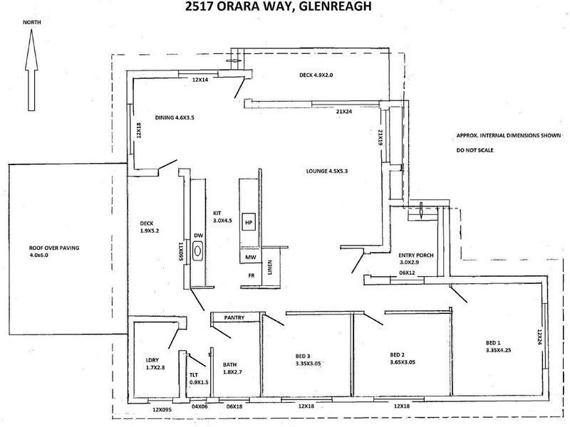 2517 Orara Way, Glenreagh NSW 2450 Floorplan