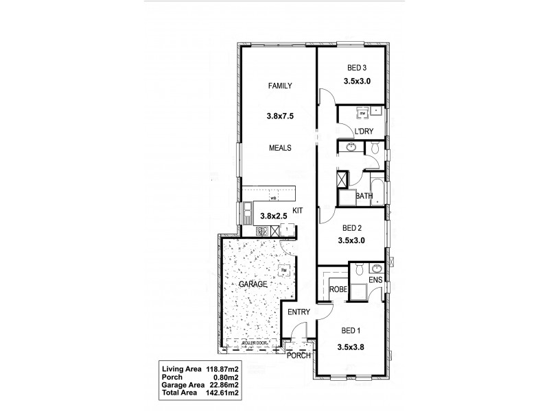 6 (Lot 104 Erie Drive, Seaford Meadows SA 5169 Floorplan