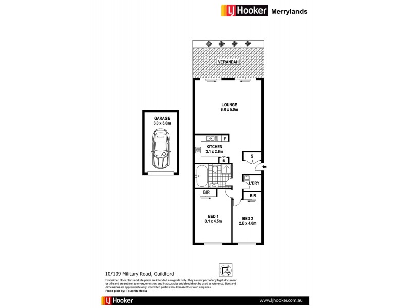 10/109 Military Rd, Guildford NSW 2161 Floorplan