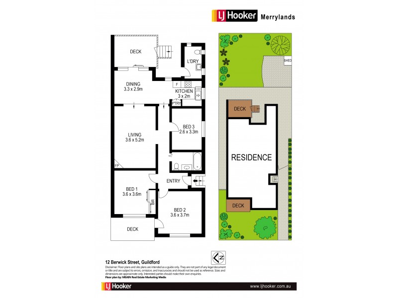 12 Berwick Street, Guildford NSW 2161 Floorplan