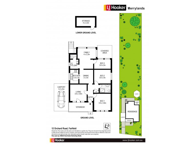 12 Orchard Rd, Fairfield NSW 2165 Floorplan