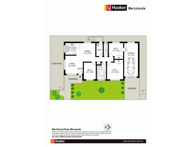 66A Holroyd Road, Merrylands NSW 2160 Floorplan