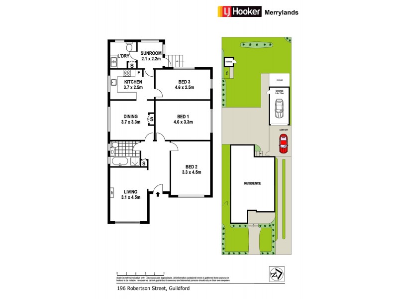 196 Robertson St, Guildford NSW 2161 Floorplan