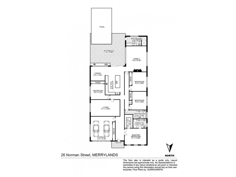 26 Norman Street, Merrylands NSW 2160 Floorplan