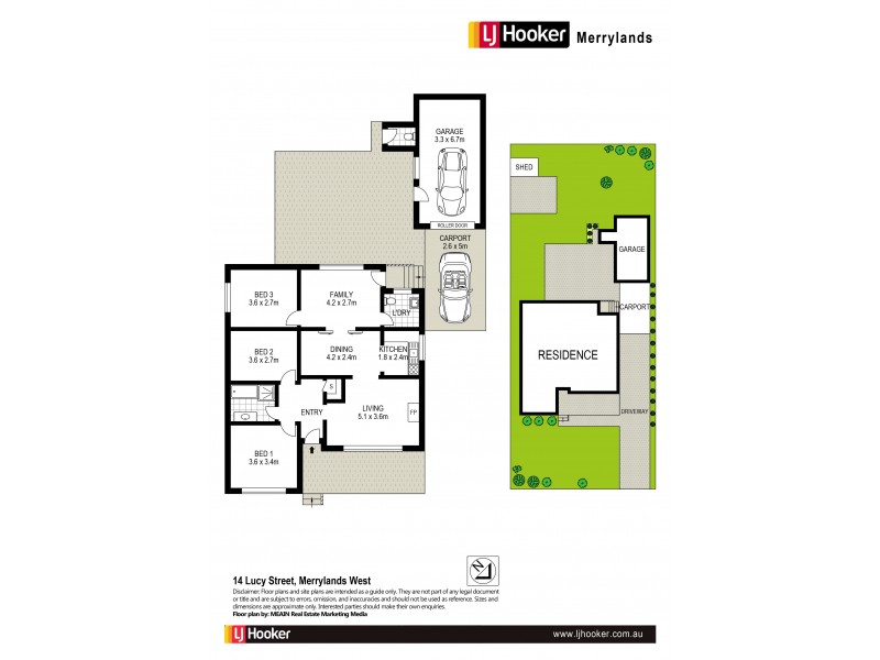 14 Lucy Street, Merrylands NSW 2160 Floorplan
