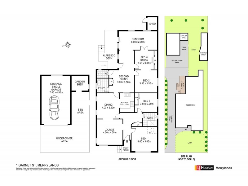 1 Garnet St, Merrylands NSW 2160 Floorplan