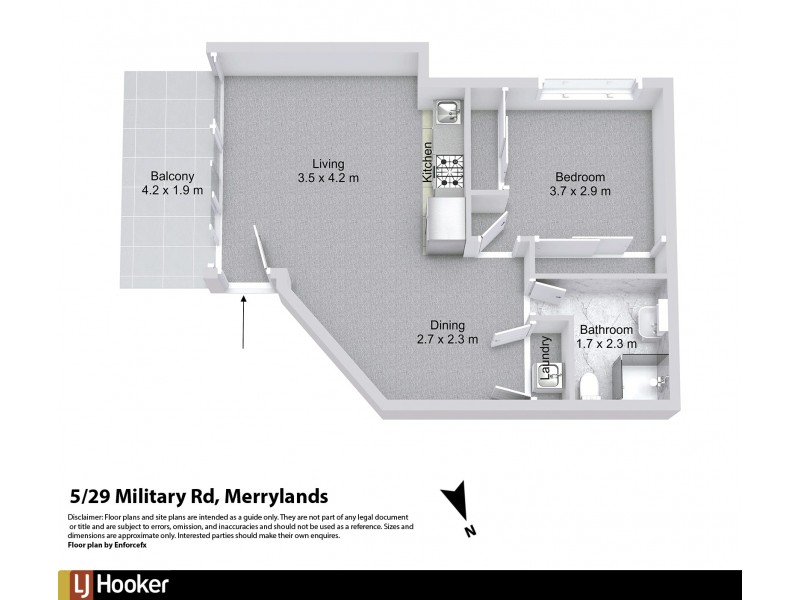 2/29 Military Rd, Merrylands NSW 2160 Floorplan