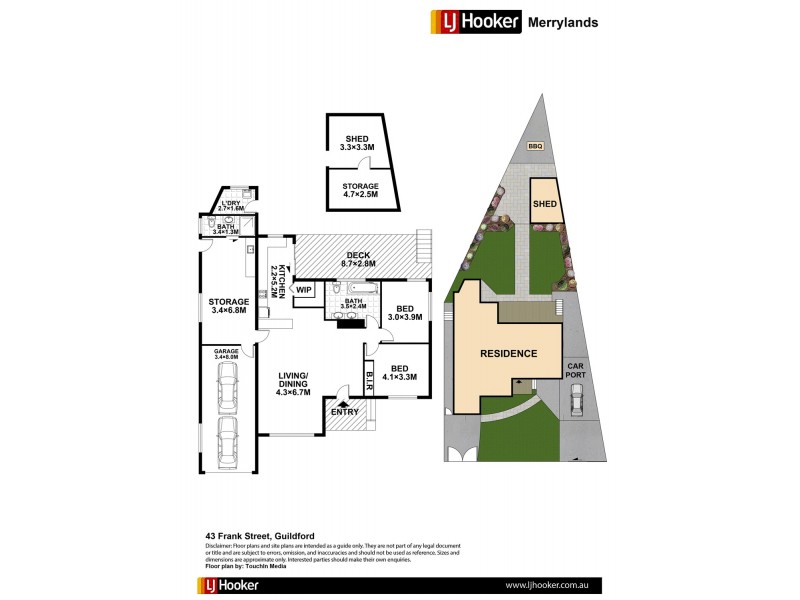 43 Frank Street, Guildford West NSW 2161 Floorplan