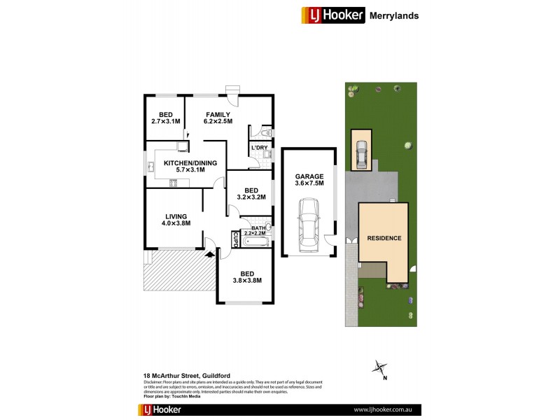 18 McArthur St, Guildford NSW 2161 Floorplan