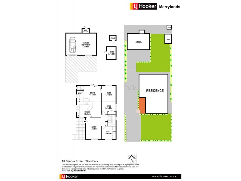18 Sandra St, Woodpark NSW 2164 Floorplan