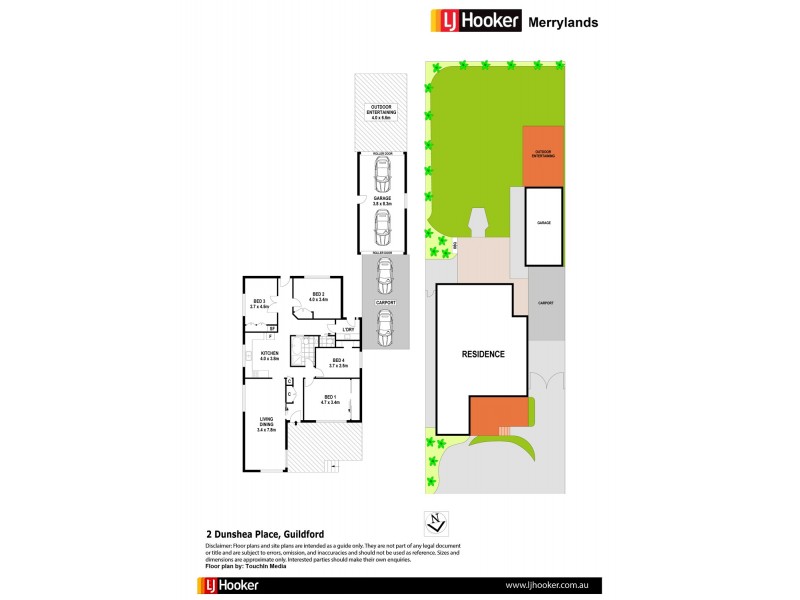 2 Dunshea Place, Guildford NSW 2161 Floorplan