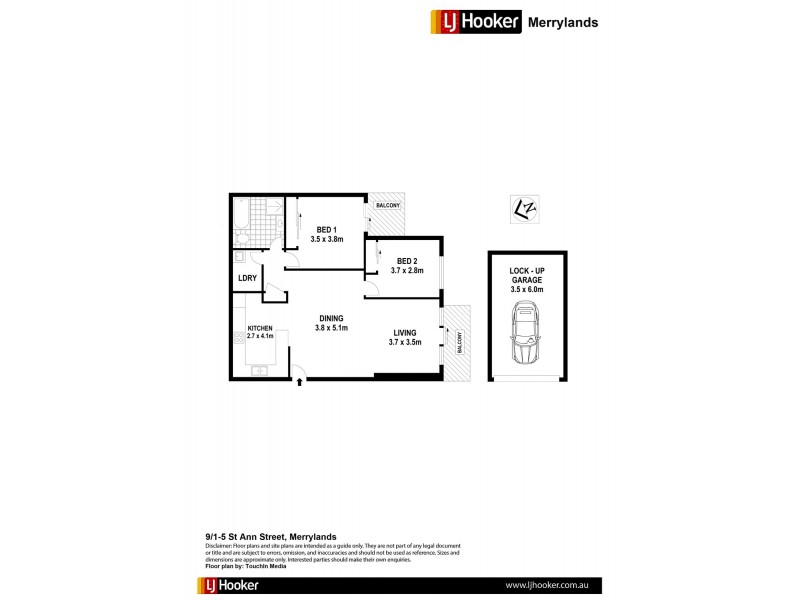 9/1-5 St Ann Street, Merrylands NSW 2160 Floorplan