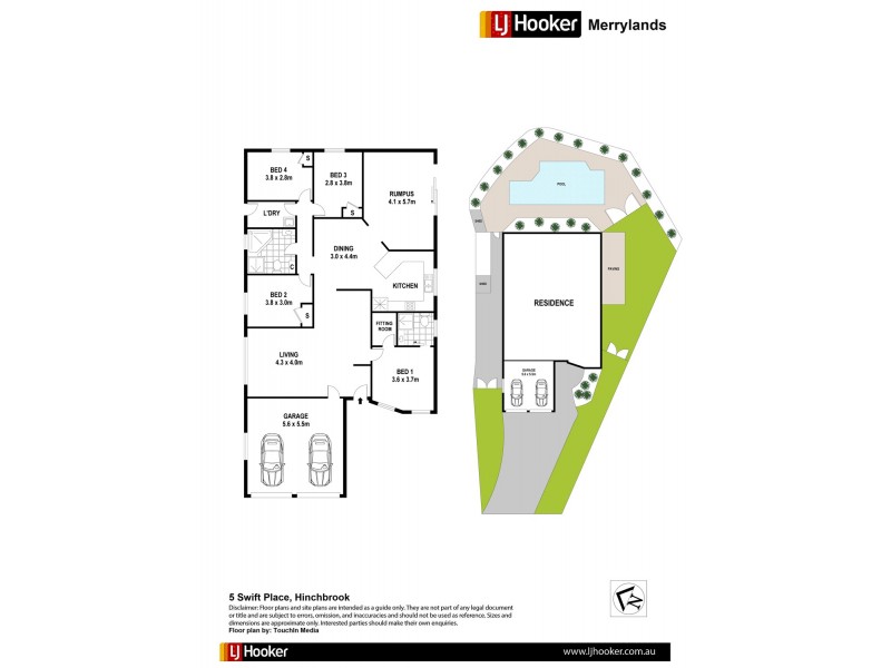 5 Swift Place, Hinchinbrook NSW 2168 Floorplan