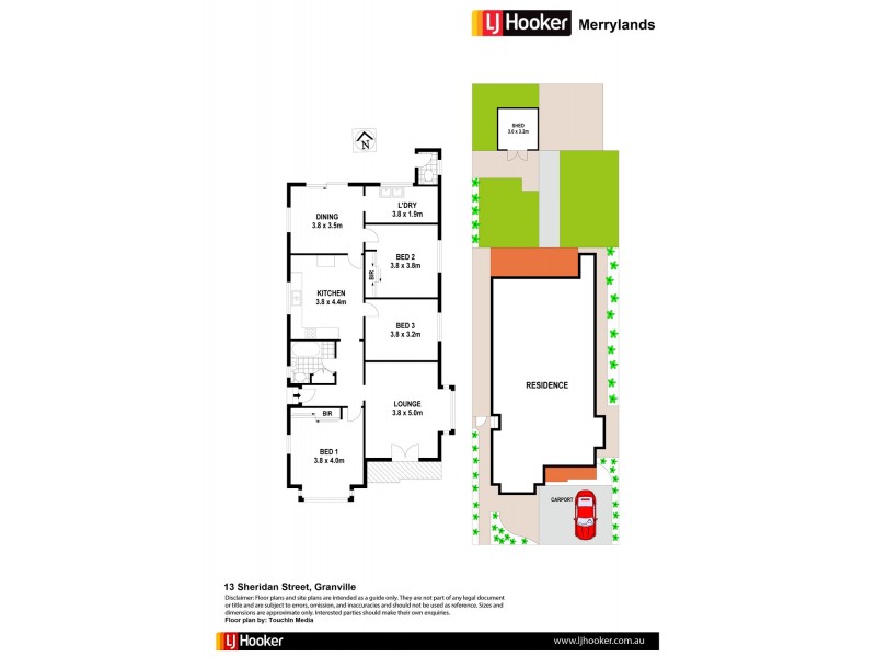 13 Sheridan St, Granville NSW 2142 Floorplan