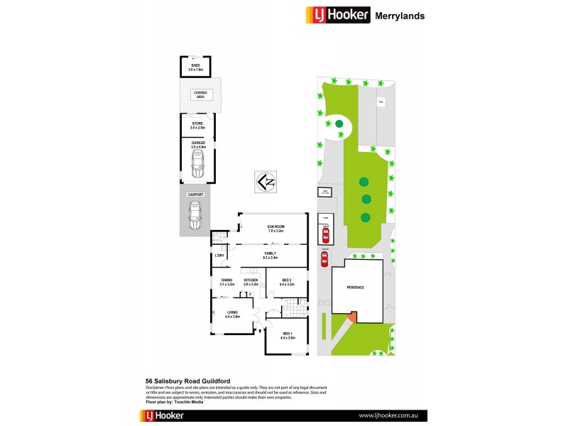 56 Salisbury Road, Guildford NSW 2161 Floorplan
