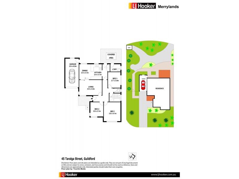 45 Taralga St, Guildford NSW 2161 Floorplan