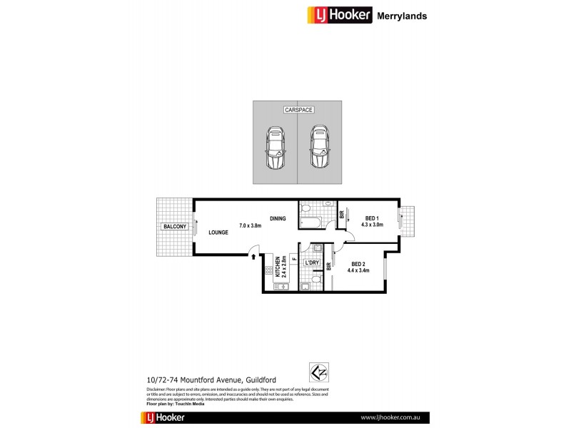 10/72-74 Mountford Ave, Guildford NSW 2161 Floorplan
