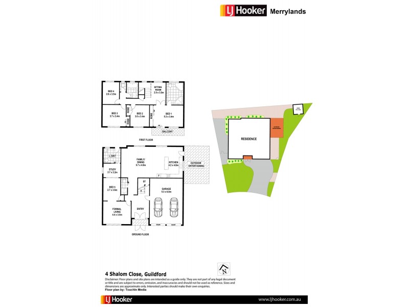 4 Shalom Close, Guildford NSW 2161 Floorplan