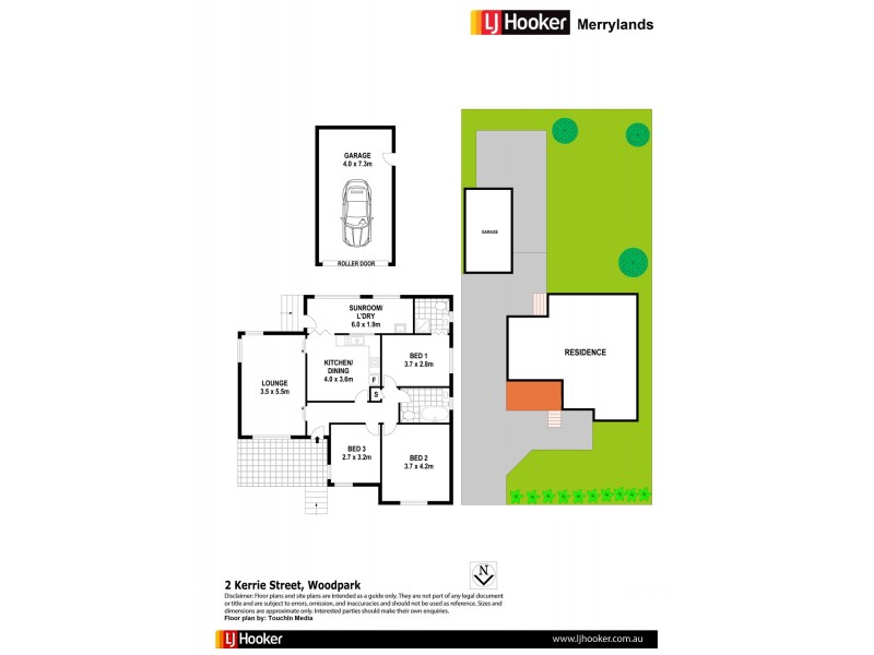2 Kerrie Street, Woodpark NSW 2164 Floorplan