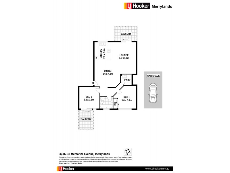 3/38-40 Memorial Ave, Merrylands NSW 2160 Floorplan