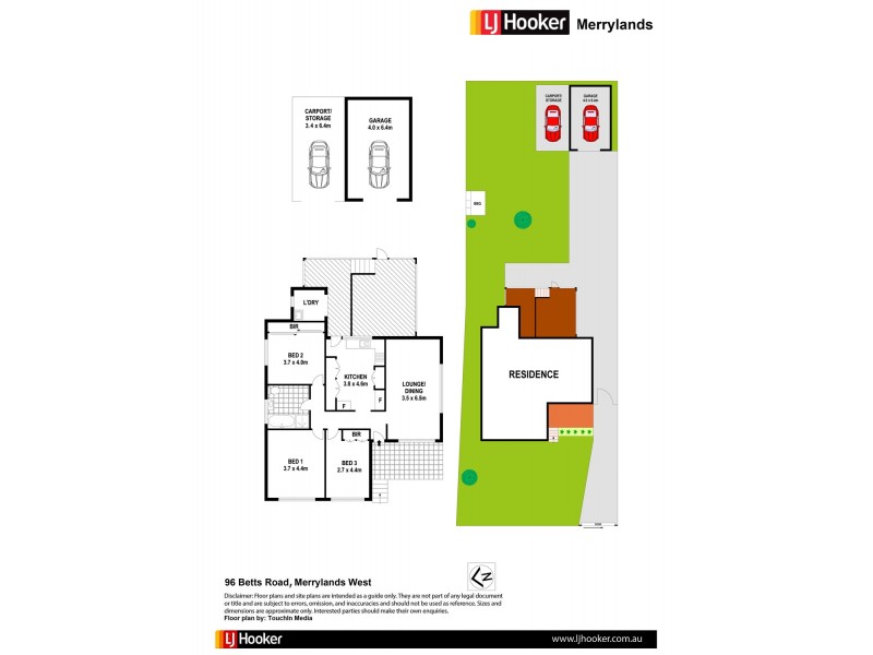 96 Betts Road, Merrylands West NSW 2160 Floorplan