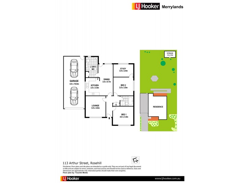 113 Arthur Street, Rosehill NSW 2142 Floorplan