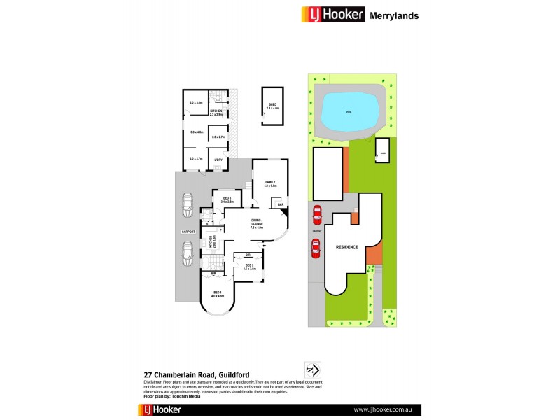 27 Chamberlain Rd, Guildford NSW 2161 Floorplan