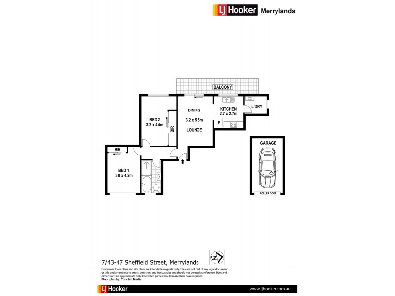 7/43-47 Sheffield St, Merrylands NSW 2160 Floorplan