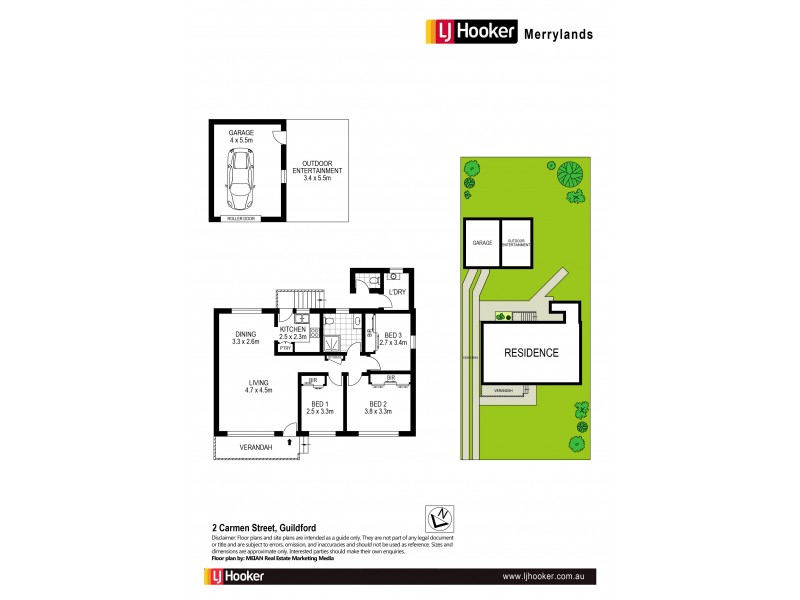 2 Carmen Street, Guildford NSW 2161 Floorplan