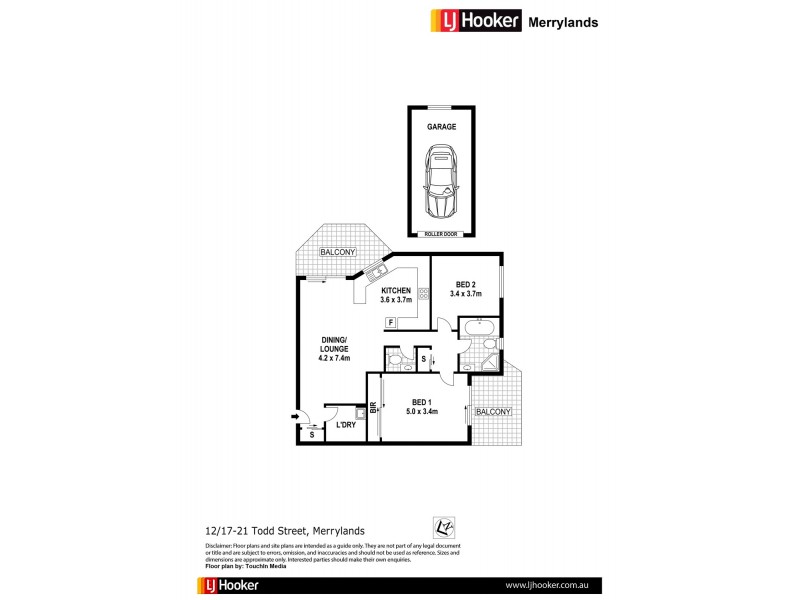 12/17-21 Todd St, Merrylands NSW 2160 Floorplan