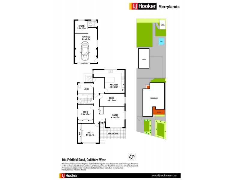 104 Fairfield Rd, Guildford NSW 2161 Floorplan