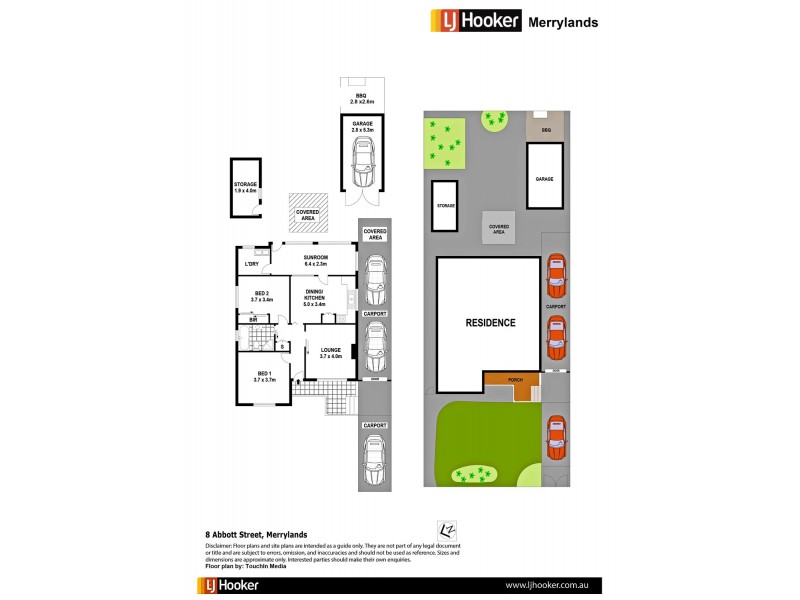 8 Abbott Street, Merrylands NSW 2160 Floorplan