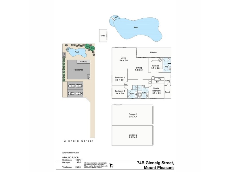 74B Glenelg Street, Mount Pleasant WA 6153 Floorplan