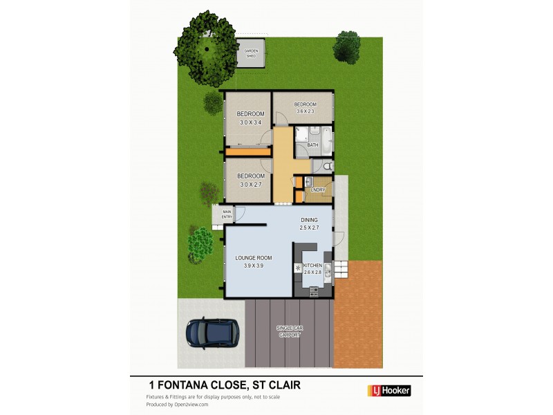 1 Fontana Close, St Clair NSW 2759 Floorplan