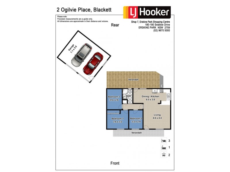 2 Ogilvie Place, Blackett NSW 2770 Floorplan
