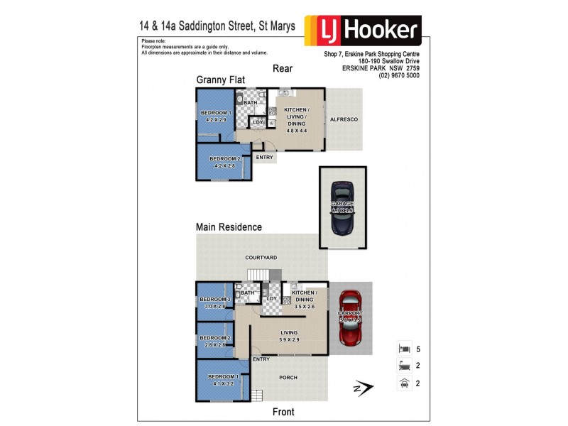14 & 14A Saddington Street, St Marys NSW 2760 Floorplan