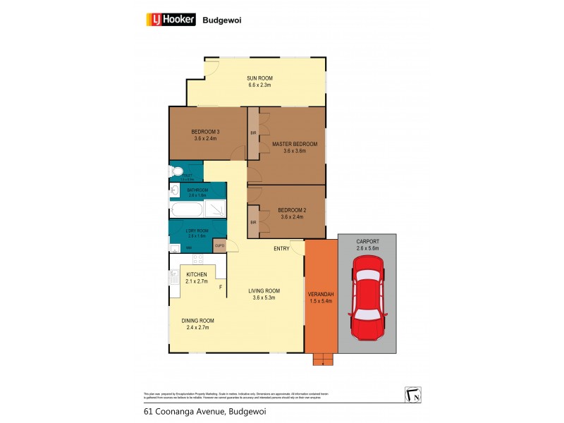 61 Coonanga Avenue, Budgewoi NSW 2262 Floorplan