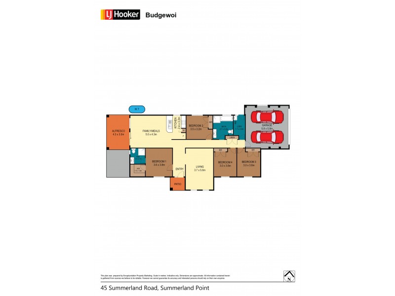 45 Summerland Road, Summerland Point NSW 2259 Floorplan