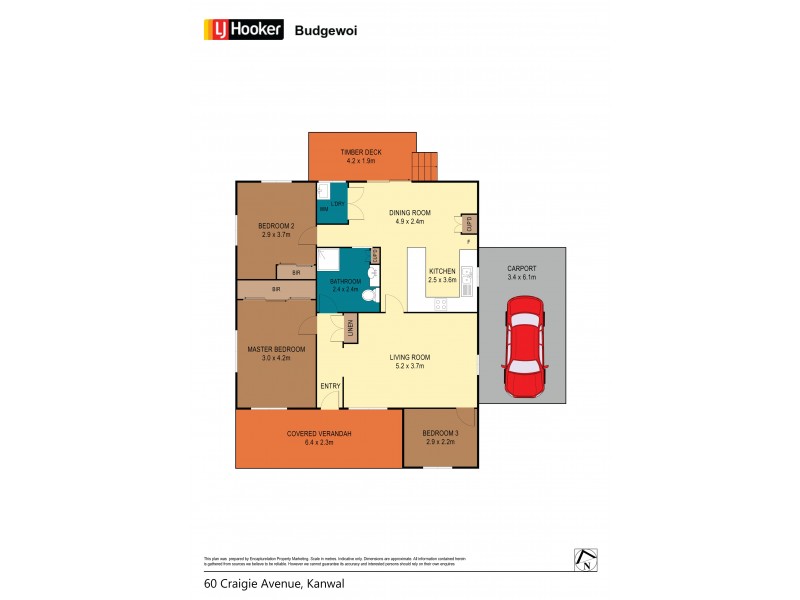 60 Craigie Avenue, Kanwal NSW 2259 Floorplan