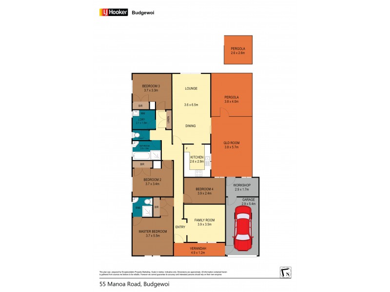 55 Manoa Road, Budgewoi NSW 2262 Floorplan