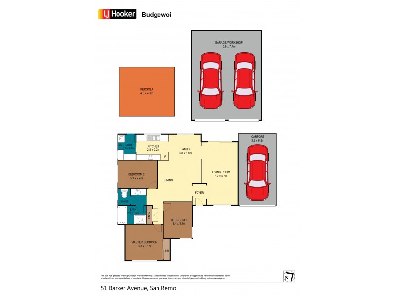 51 Barker Avenue, San Remo NSW 2262 Floorplan