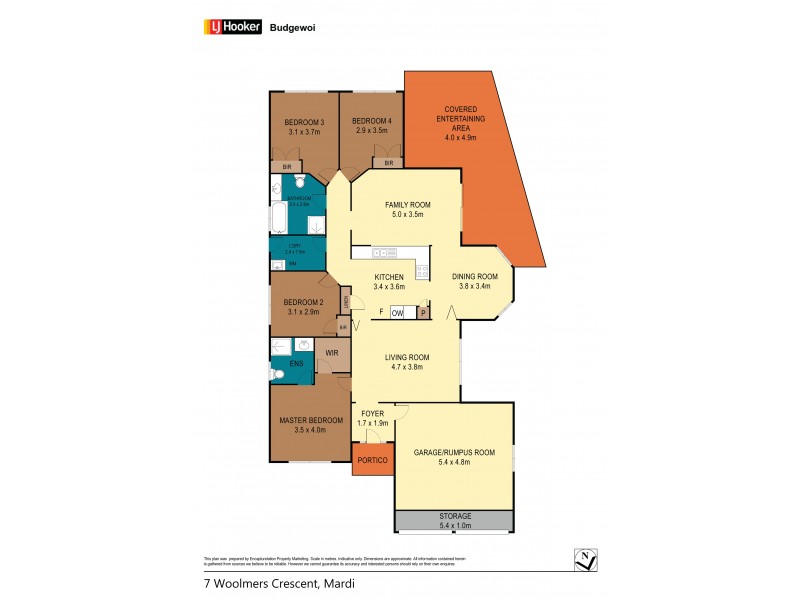 7 Woolmers Crescent, Mardi NSW 2259 Floorplan