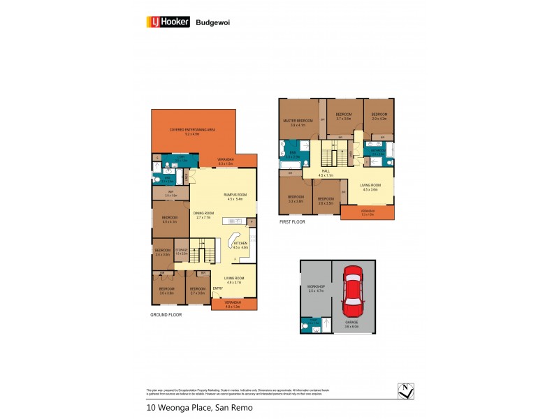 10 Weonga Place, San Remo NSW 2262 Floorplan