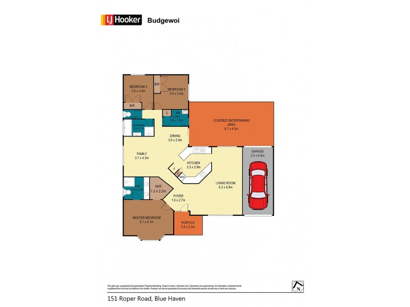 151 Roper Road, Blue Haven NSW 2262 Floorplan